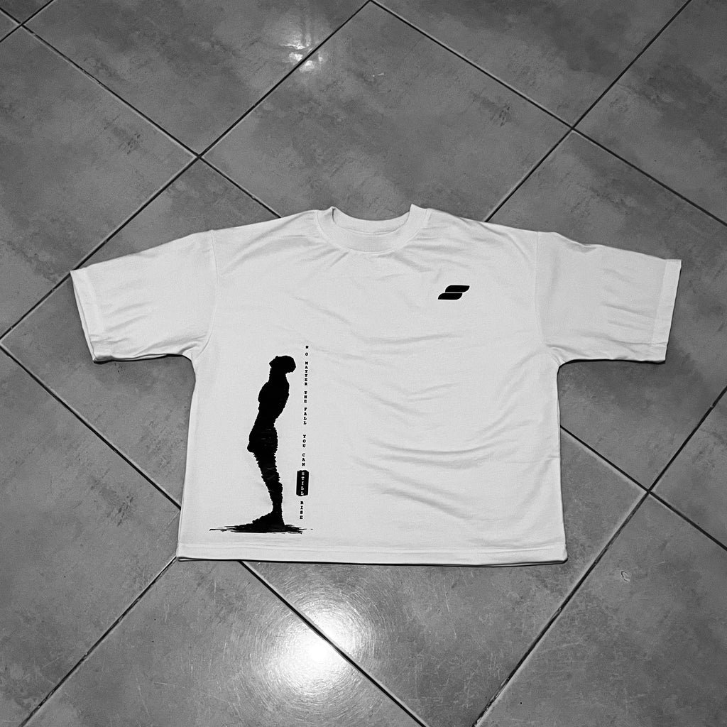 Oversized Cropped T-Shirt (The Standing Man)