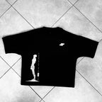 Oversized Cropped T-Shirt (The Standing Man)