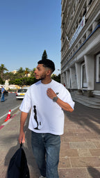 Oversized Cropped T-Shirt (The Standing Man)